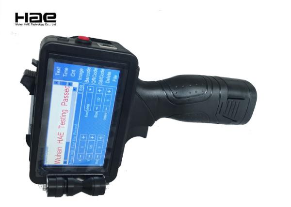 Impressora a jato de tinta Handheld contínua da exposição de diodo emissor de luz de 5 polegadas cartucho de tinta de 42 ml para cabos