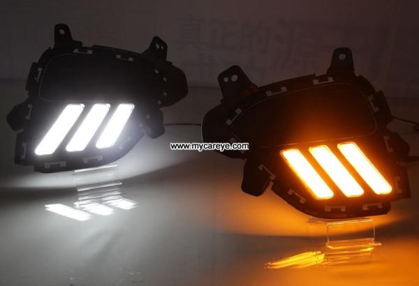 Hyundai ix25 Car DRL LED Daytime driving Lights turn signal lamps