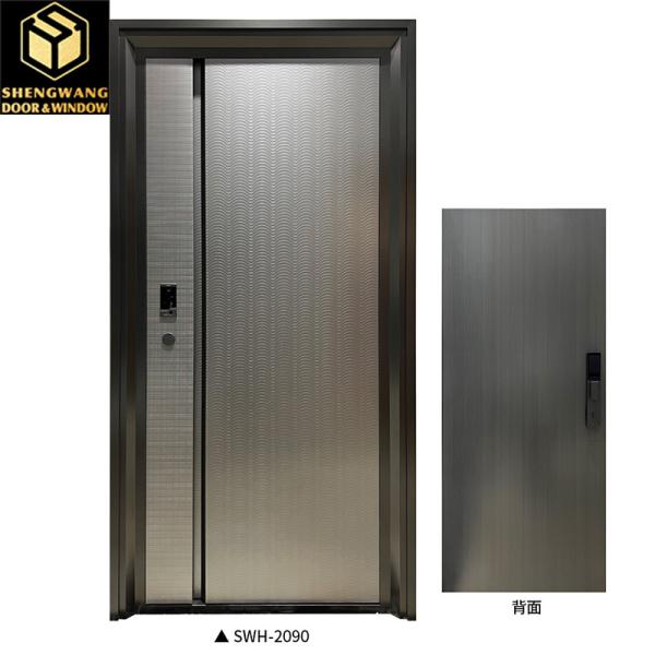 5mm HPL Fire Aluminum Room Door With Aluminum Frame And Lock For Safety