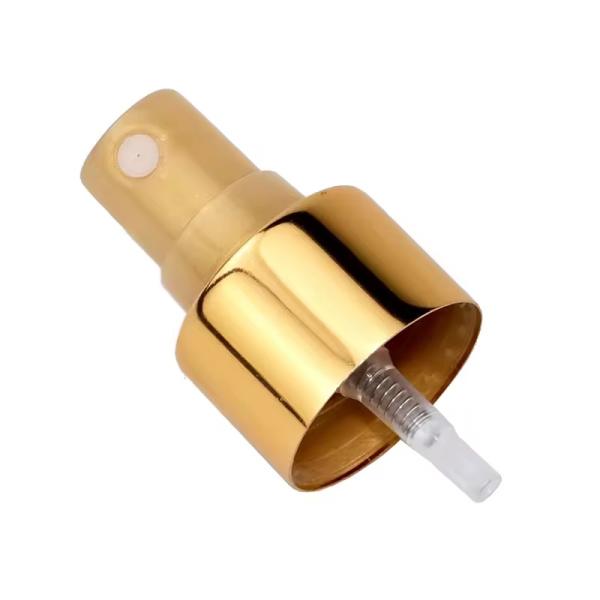 20 mm 24 mm de aluminio oro y plata sprayer de niebla fina bomba atomizadora prensada a mano boquilla anodizada