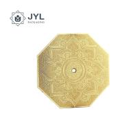 Graver à l'eau-forte de l'autocollant en métal de feuille d'or marque l'acier inoxydable polygonal