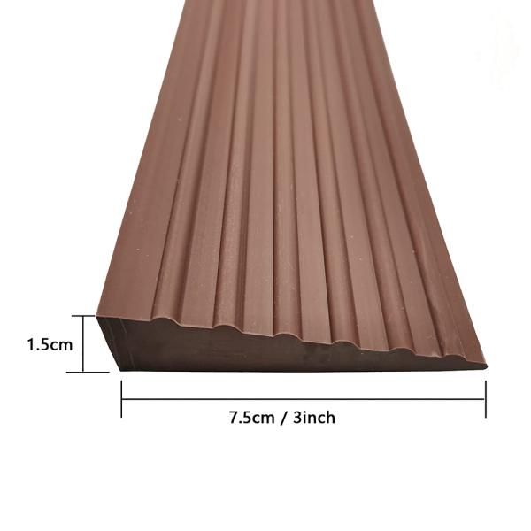 Rampes de seuil de porte extérieure antidérapantes en caoutchouc massif rampe de scooter portable