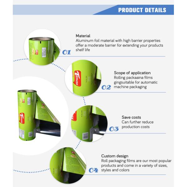 Фильм Rolls PE закуски упаковывая, упаковка фильма запаса крена торта