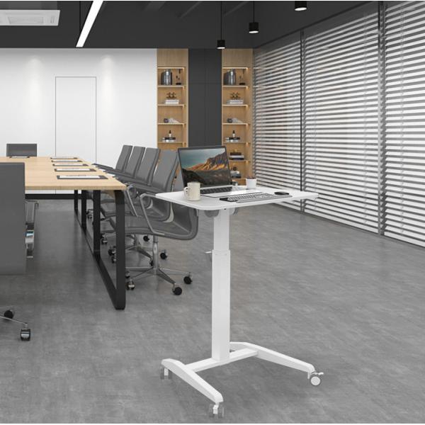 Заказный пневматический столешничный стол для небольшого офиса современный белый деревянный столешник