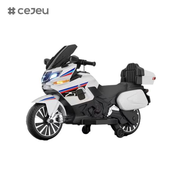CJ-R125 Electric Motorcycles, 12V7/550*2,Early Childhood Education Music Modulation Bluetooth One click brake Wheel*2