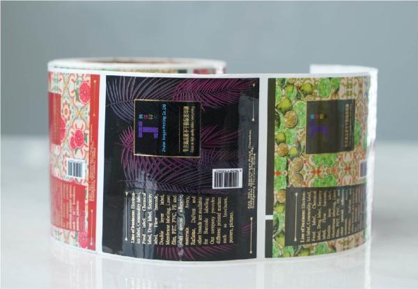 Customized Hot Stamping Label PVC Self Adhesive Sticker Labels Strong Adhesive