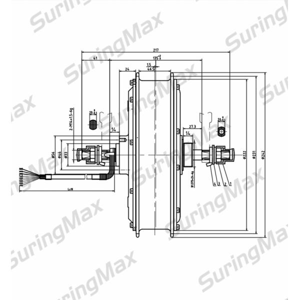 72v 3000w Electric Road Bike Kit Gearless Brushless Dc Hub Motor