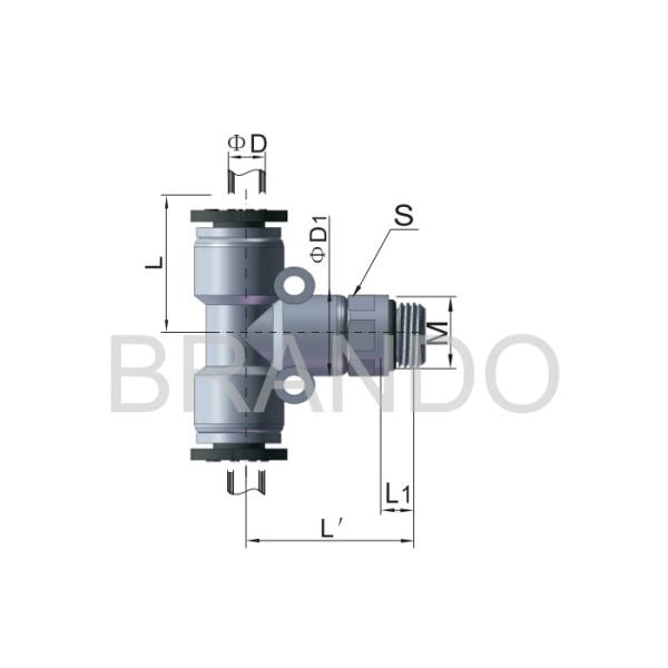Quick Disconnect Pneumatic Hose Fittings Industrial For Automatic Devices