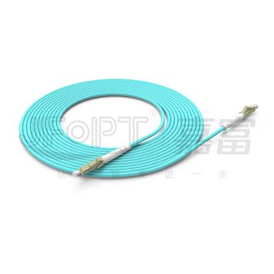 câble optique LC-LC OM4 OM5 Data Center à plusieurs modes de fonctionnement de correction de la fibre 10G ignifuge