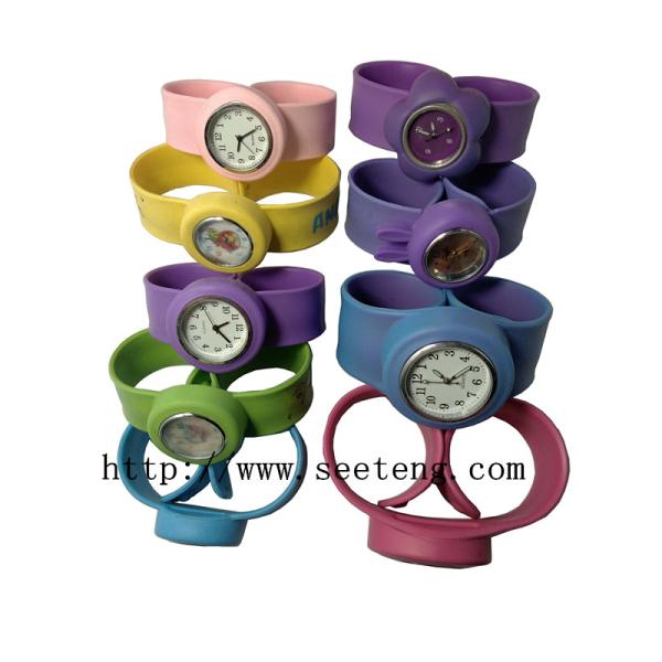 Cheapest Wholesale Kids Silicone Slap Watches