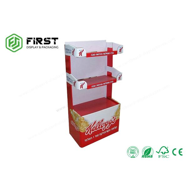 Foldable POP Carton Stand Supermarket Custom Retail Cardboard Floor Display