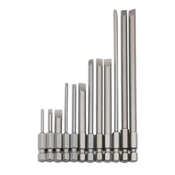 Silver Practical Screwdriver Bits , Slot Type Magnetic Nut Setter
