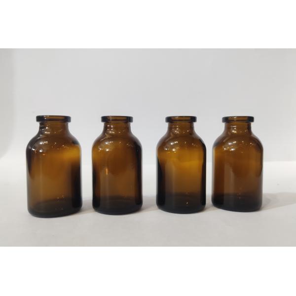 фармацевтическая косметика 20мл пробирка отлила в форму янтарную стеклянную пробирку стеклянной бутылки для впрыски