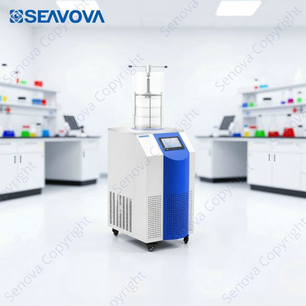 -60C 4Kg Gland Type Floor Laboratory Freeze Dryer / Lyophilizer NovaDryer-FT122