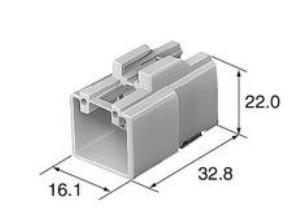 Tin Post Sumitomo Automotive Connectors 6098-2206 With Solder Termination