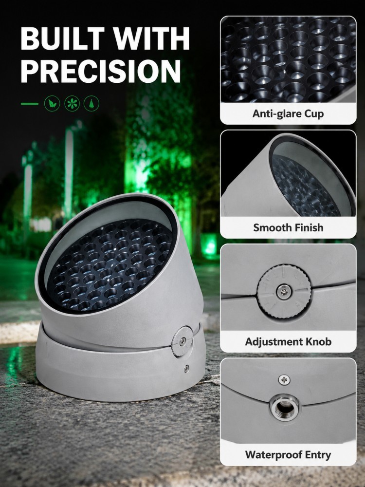 DC24V RGBW DMX512 LED Tree Lights Waterproof For Outdoor Landscape Facade Lighting