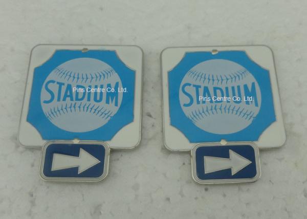 Business Promotional Soft Enamel Epoxy Award Pin , Photo Etched Club Pin