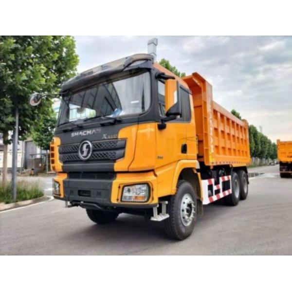 SHACMAN Construction Dump Truck X3000 6x4 300Hp EuroII Yellow Tipper front lift