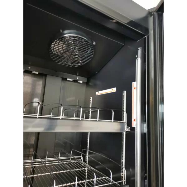Double full glass door display cooler for energy drink display with high quality made in China