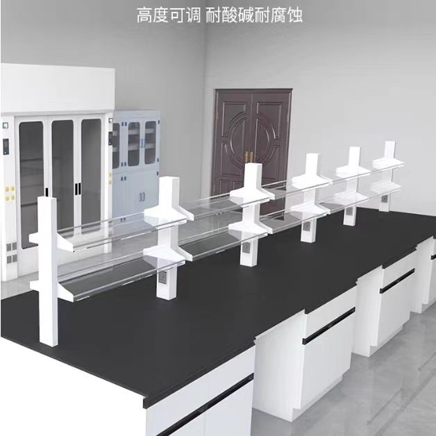 Aluminum Alloy / Glass Laboratory Accessories Benchtop Lab Reagent Rack
