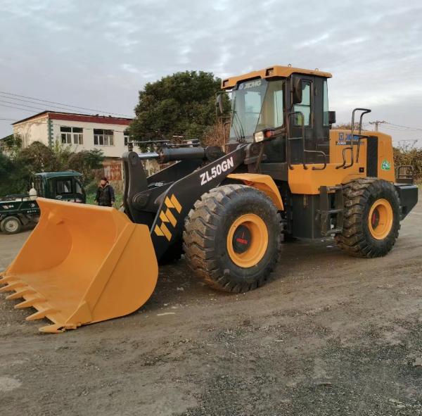 3-5.5 M3 Bucket Capacity Second Hand Wheel Loaders With Hydrostatic Transmission