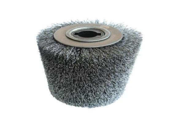 100 X 120mm Industrial Steel Wire Curved Wood Polishing Brush Roller