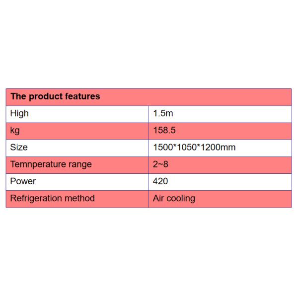 Front Turn Glass Meat Display Cabinet Commercial Large Capacity Refrigeration