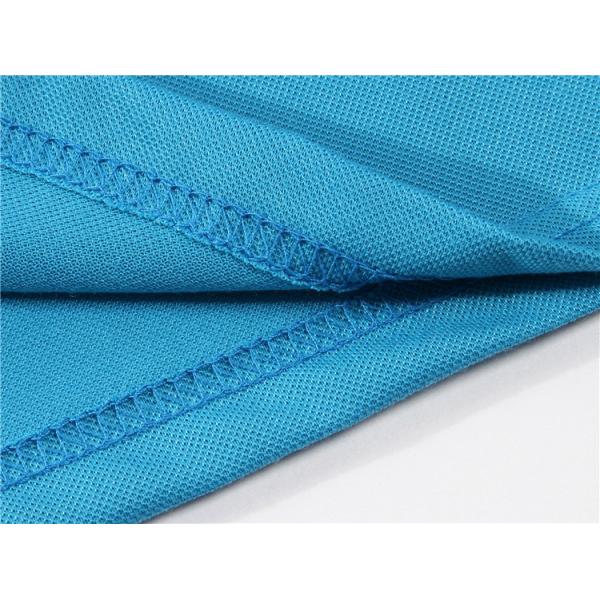 10C Color 240gsm Embroided Plain Polo Shirts Mercerized Cotton