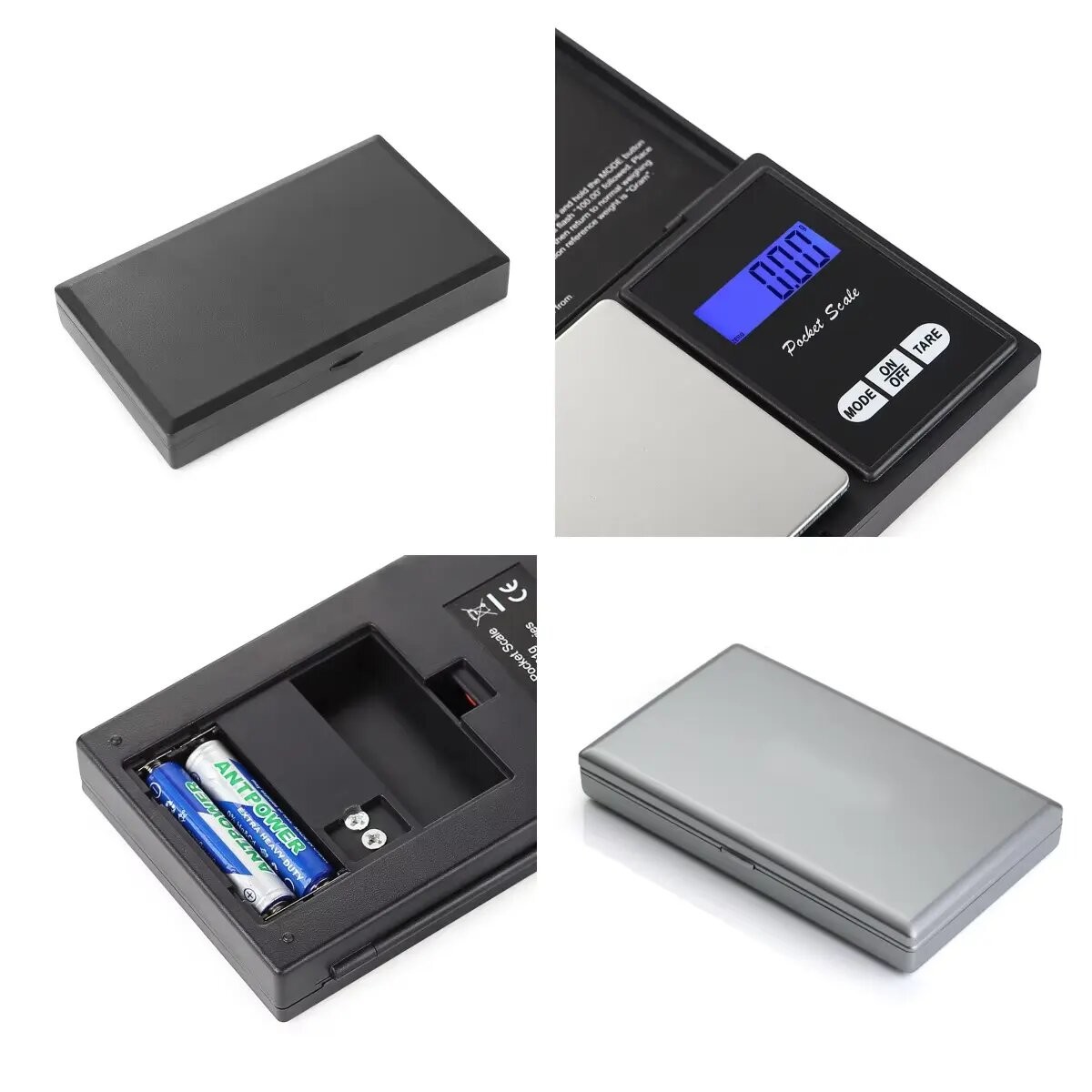 Модный диапазон веса 0.01g 0.1g LCD Цифровые ювелирные изделия Золото Грамм небольшой Вес цифровой карман Весы мини баланс