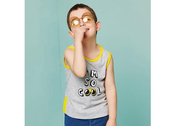Summer Cotton Sleeveless Children's Clothing Custom Printed T - Shirt Casual Vest