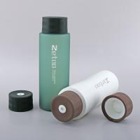 Green / White Plastic Cosmetic Bottle PE Beauty Product Containers