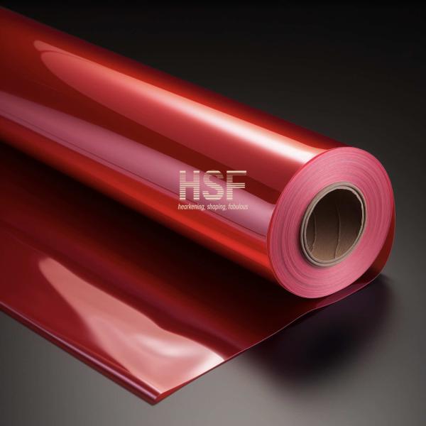 50μm Opaque Red PET Fluorosilicone Release Film with Chemical Resistance for Industrial Applications