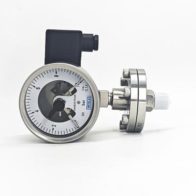 PGT23.100 Stainless Steel Manometer Diaphragm Seal Pressure Gauge With 1.0%FS Accuracy