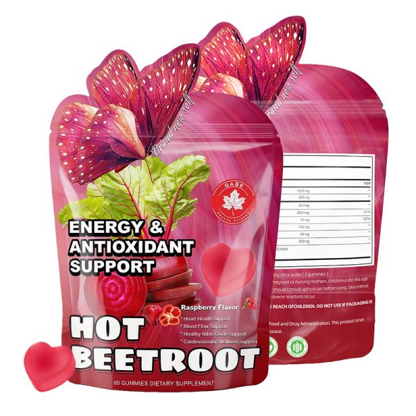 Customized Beetroot Gummy Supplement For Beauty Radiance Natural Energy And Antioxidant Support