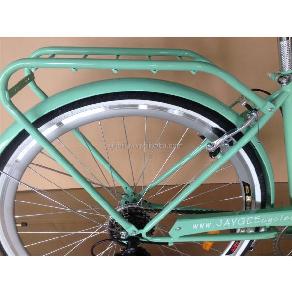 15KG Women's Step Through Bicycle LADIES CLASSIC 7-SPEED BIKE with Two Baskets Design