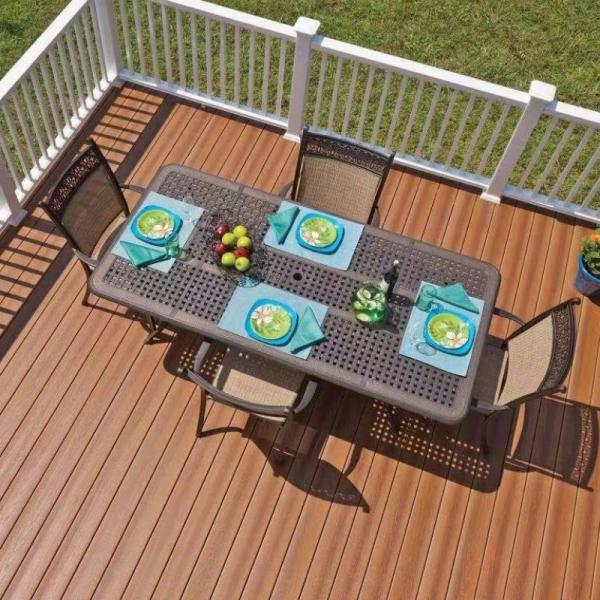 Plancher extérieur Decking en WPC pour la décoration extérieure Decking jardin Decking balcon Decking