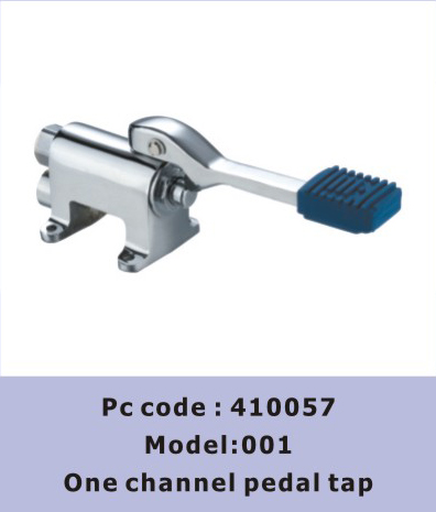 Auto Commercial Kitchen Dishwasher Single / 2 Color Double Channel Pedal Tap