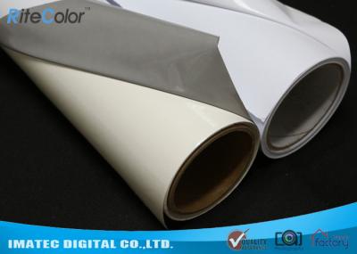 Rolo autoadesivo impermeável baixo cinzento do vinil do PVC do resíduo metálico das fontes aquosas dos meios do Inkjet