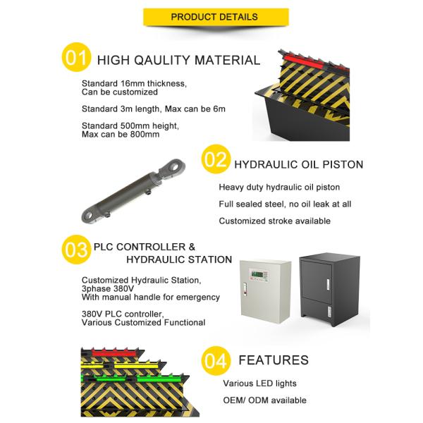 Серии блокатора дороги стоянки безопасностью барьеры корабля гидравлической сверхмощные электронные гидравлические
