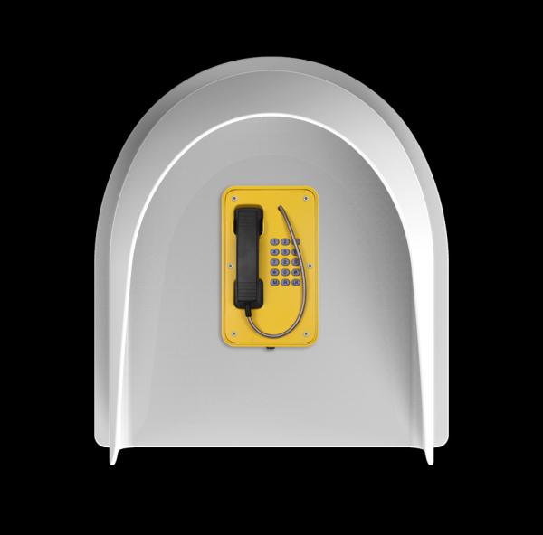 Cabine de telefone fixada na parede inoxidável durável para o aeroporto/centrais química