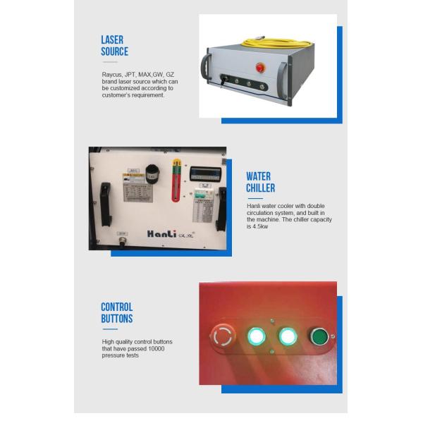 soudeuse tenue dans la main de laser de fibre de machine de soudure au laser 2000W pour l'aluminium de cuivre
