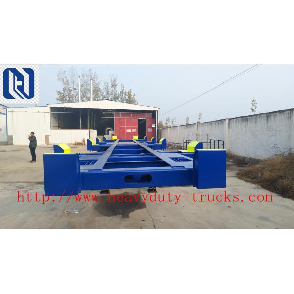 Sino Truk Double Containers Semi Trailer Trucks , Red Diesel Truck Trailer