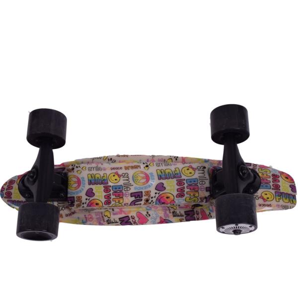 Plastic Portable Electric Skateboard , Colorful Fastest E Skateboard Fish Board