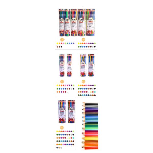 Customized Logo Personalized Cute Hexagonal Boxes Wood Coloring Pencils for Promotion