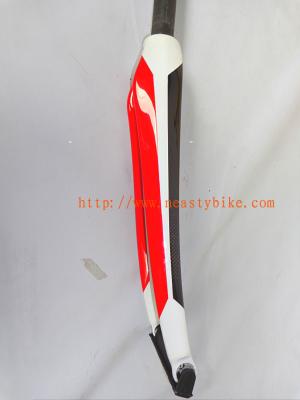 FK-NT10 Bicycle Full Carbon Road Fork(red and white)