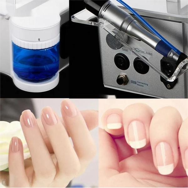 White Aluminum GOMECY Nail Drill Machine Perfect for Professional Nail Technicians