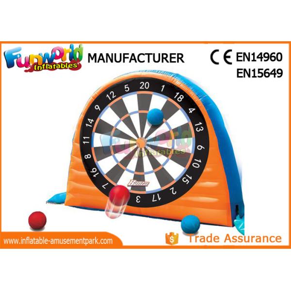 Giant Interactive Inflatable Sticky Dart Board WIith Silk Printing