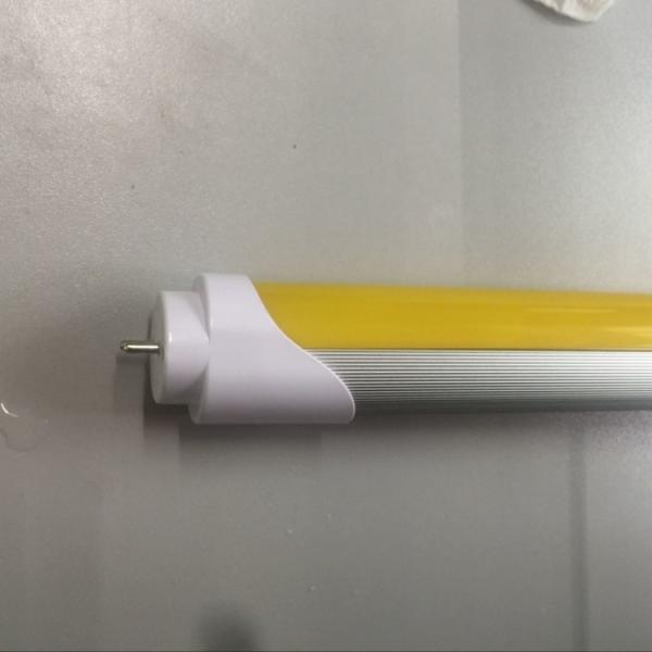 Alumínio amarelo de cobertura T8 luz de tubo LED sem luz azul nociva Ra 83 ou 90 5 anos de garantia
