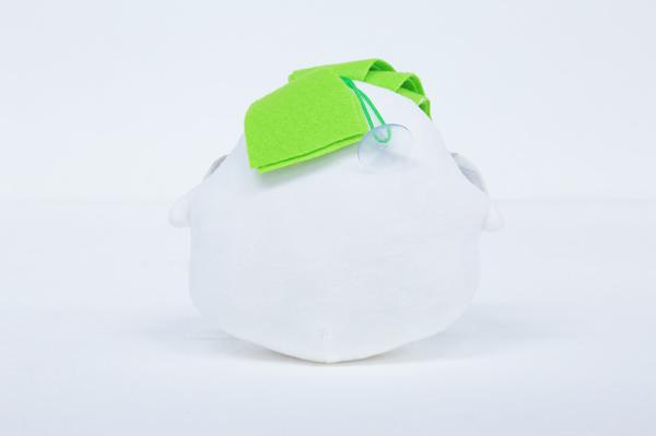 Skin Friendly Soft Plush Toys Green / White Color Smooth Feeling Elf Shape