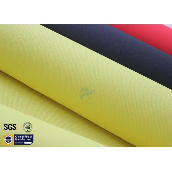 Acrylic Coated Fiberglass Fabric 490GSM Yellow 550℃ Welding Blanket Curtains